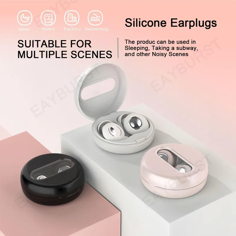 سدادات الأذن للنوم وإلغاء الضوضاء وسدادات الأذن المصنوعة من السيليكون الناعم لتركيز السفر للحفلات الموسيقية لحماية السمع #1