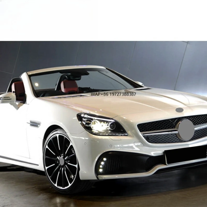 

SLK Class Body Kit to R172 WD Style Front Bumper Rear Bumper Side Skirts High Quality After 2011-2016y
