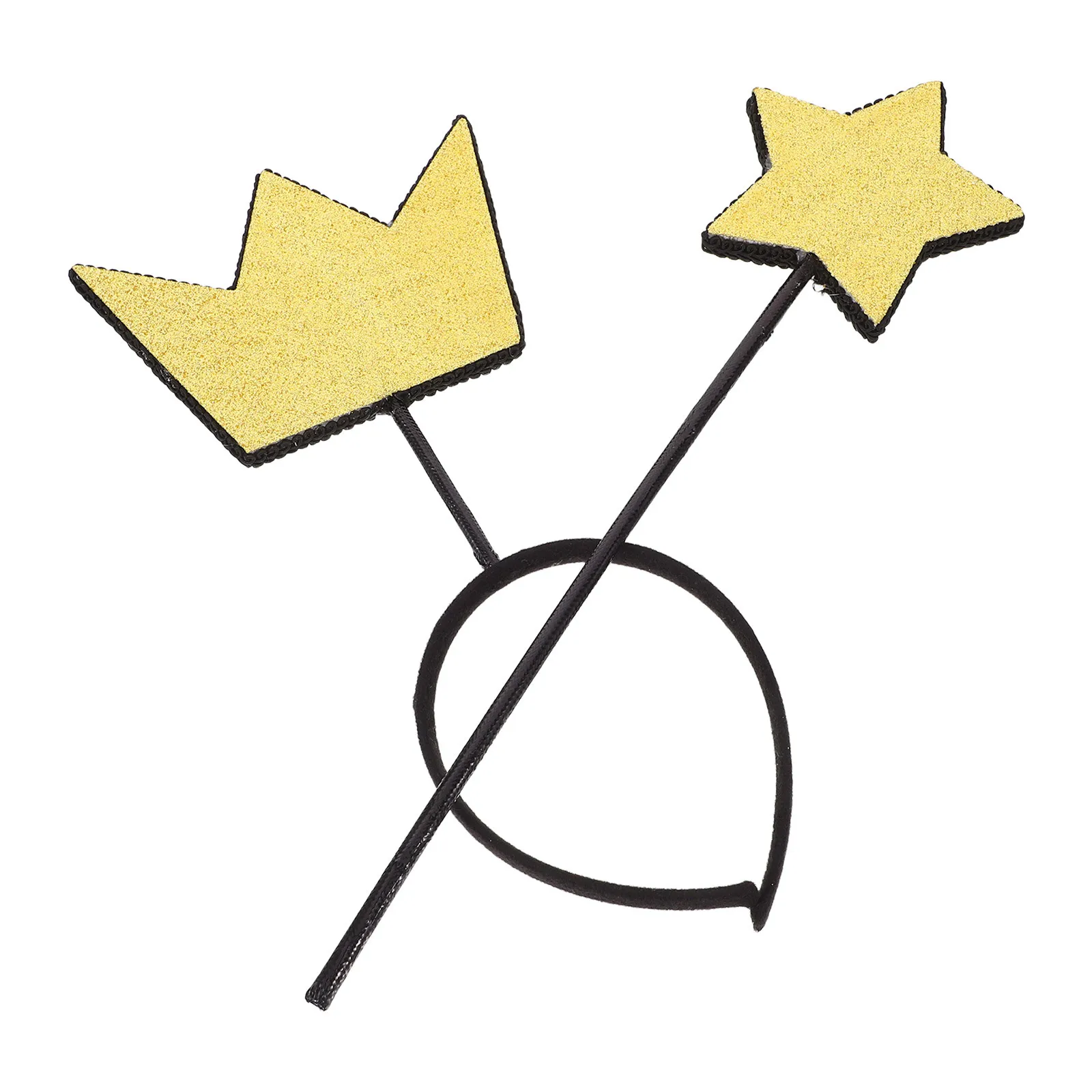 Zestaw: różdżka wróżki i opaska z koroną, elastyczna tiara z gwiazdami, akcesoria do kostiumów na Halloween dla dorosłych, przebranie na imprezę.