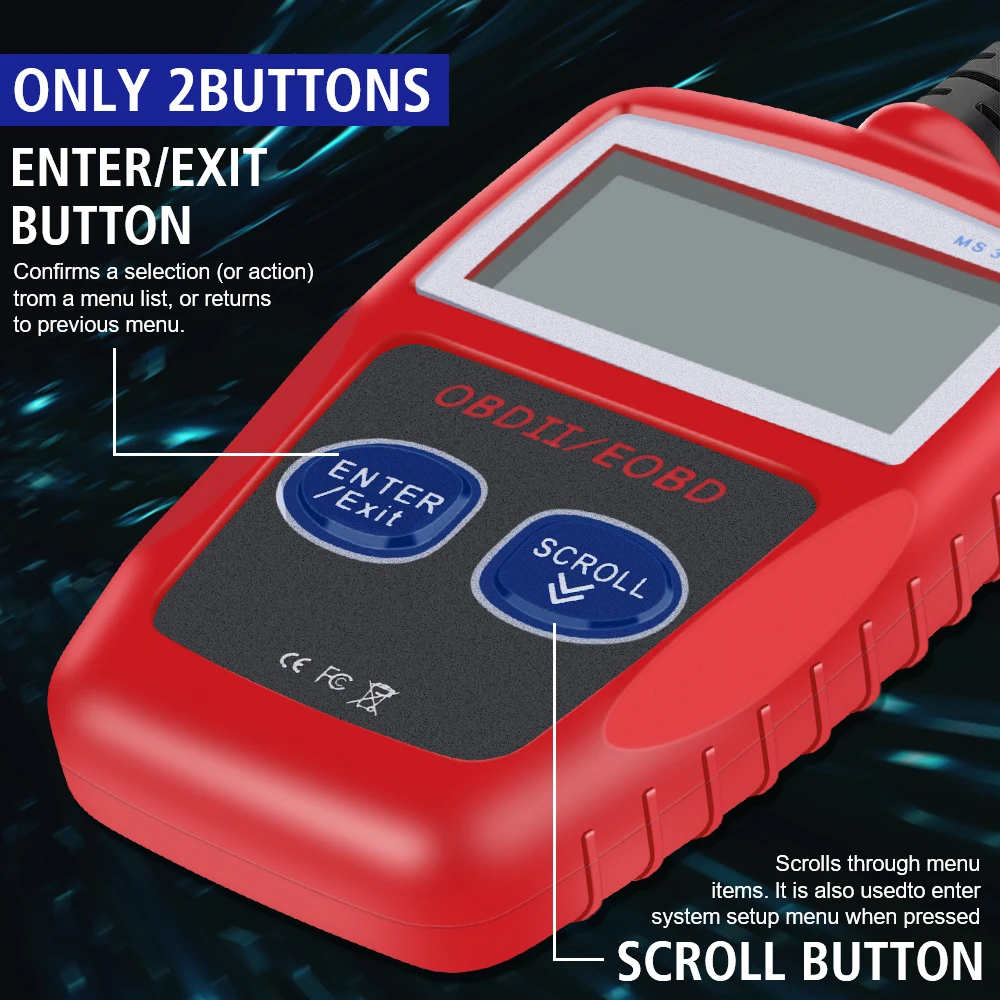 Picture 7: Car Diagnostic Tools Fault Code Clear Digital Display OBD 2 Scanner Multi Functional OBD2 Code Reader Universal Version