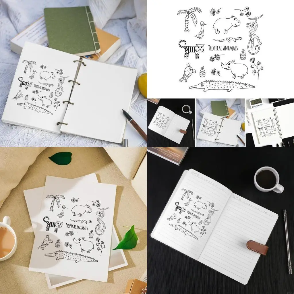 

R66A Animals Clear Stamps Vintage Silicone Seals for DIY Scrapbooking Card Making