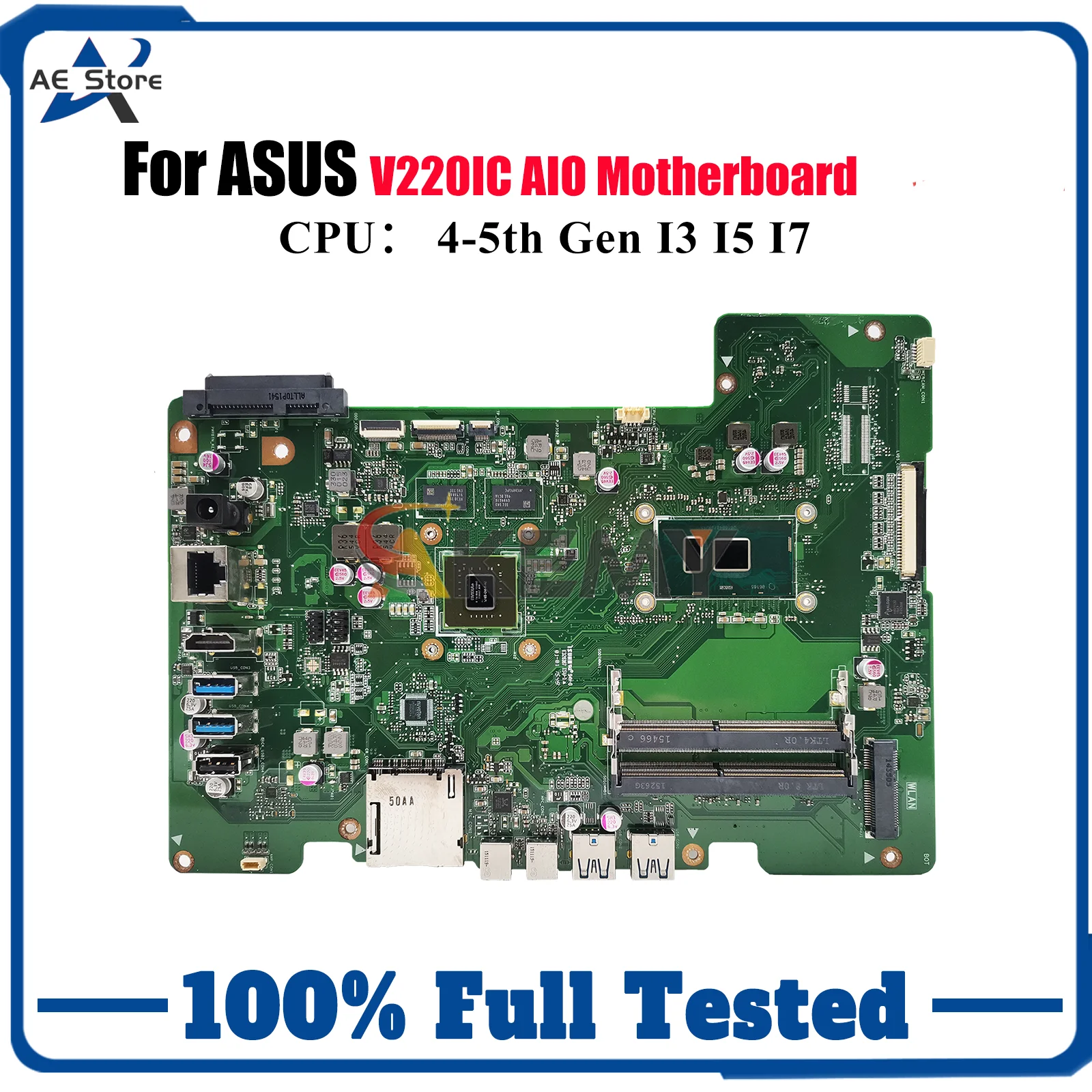 

Материнская плата V220IC для ASUS Vivo AiO V220I V220IA V220IB V220IC, материнская плата с процессором I3 I5 I7, 100% тестирование, ОК, быстрая доставка stk