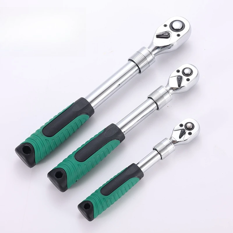 2025 مفتاح ربط سريع لتلميع الكروم، 72 سنًا، نموذج تلسكوبي، أداة إصلاح السيارات