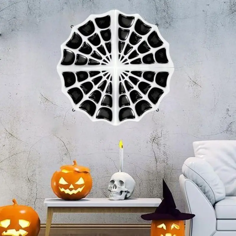 A52E Stereo Wall Hanging Silicone Mould Halloween Spiders Web Decor Mold DIY Desktop Ornaments Pendant Epoxy Resin Mold