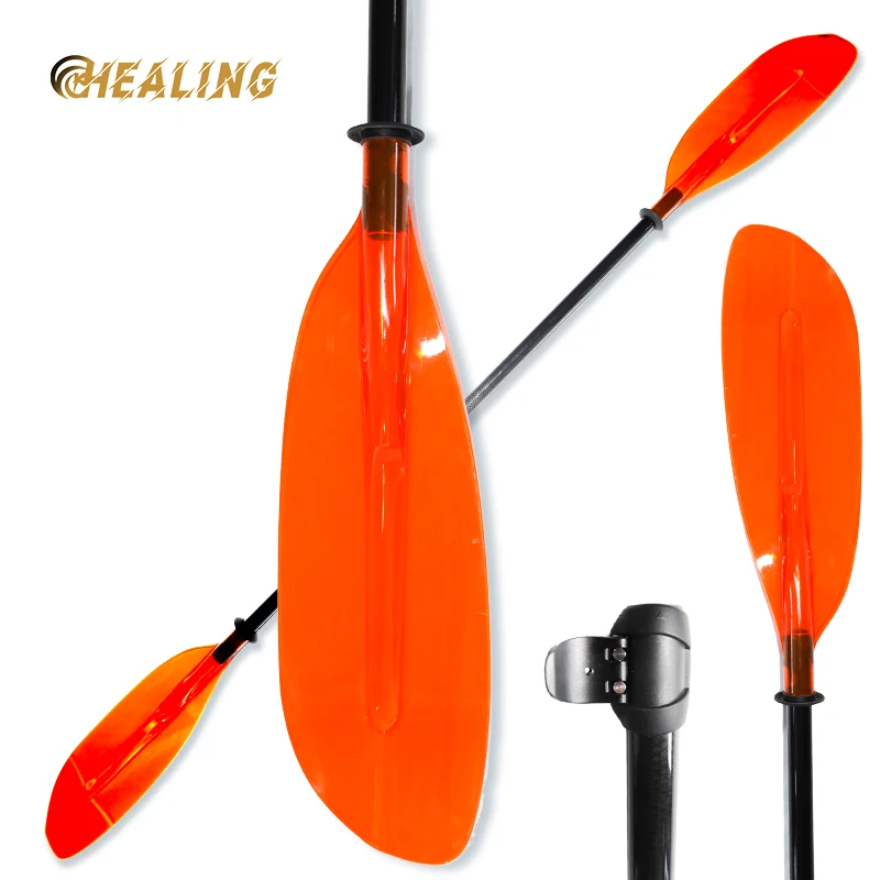 

2-Sections Kayak Paddle PC Blades Adjustable 84.6in-94.4in Floating Kayaking Oars Fiberglass Shaft Fishing Paddle Detachable