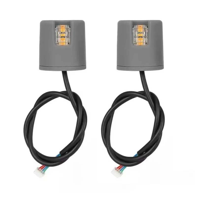 1 Pair Round Turn Signal Light for Xiaomi 5/5 Pro/5 Max Scooter High Bright LED Warning Indicators Replacement Scooter Parts