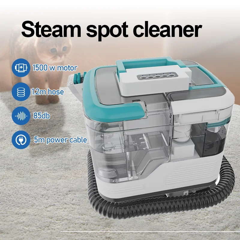 Portable Electric Carpet Cleaning Machine Wet and Dry Vacuum Carpet Spot Cleaner Steam Sofa Mattress Fabric Cleaner Commercial