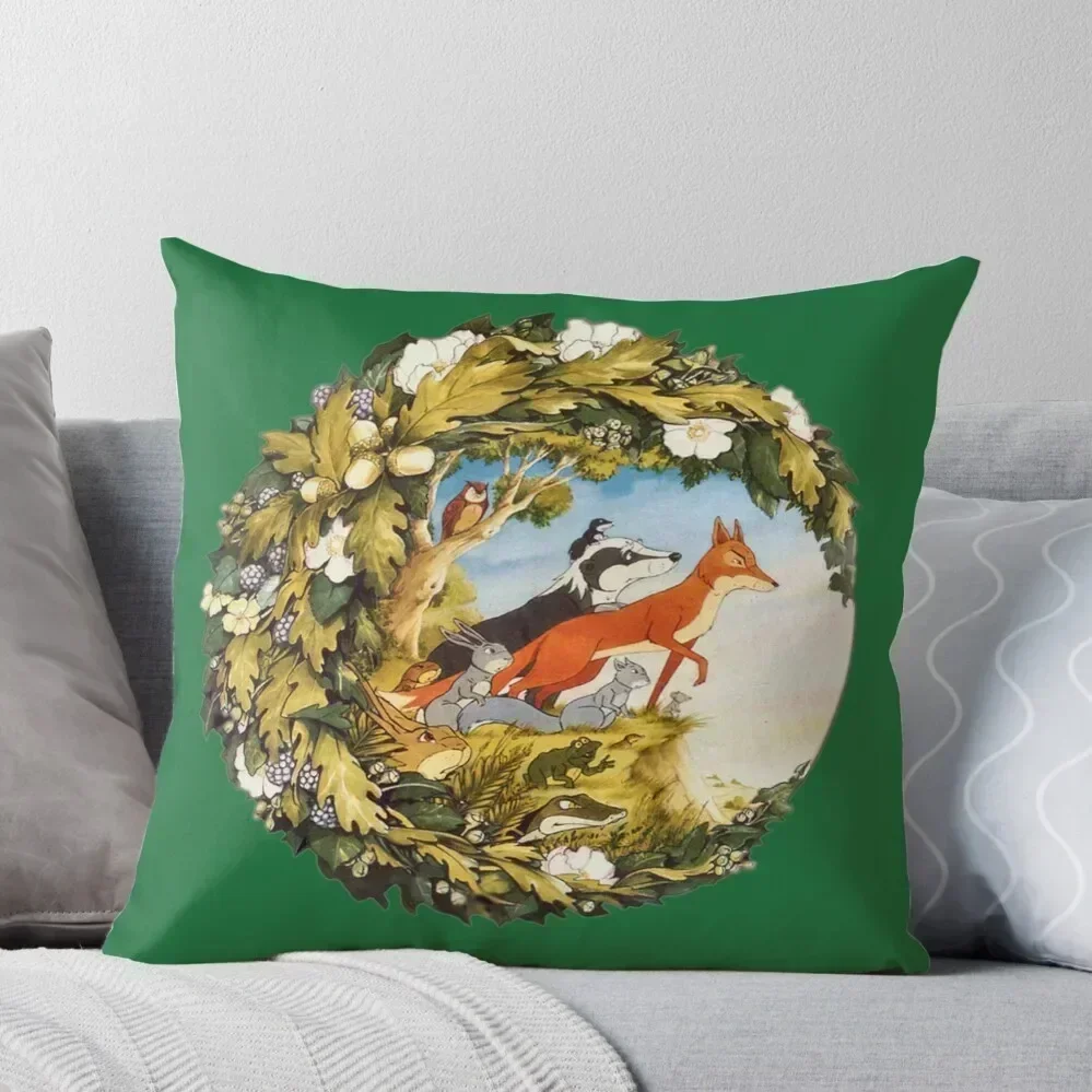 

Animals Of Farthing Wood Classic Design Throw Pillow pillowcases for sofa cushions Sitting Cushion pillow