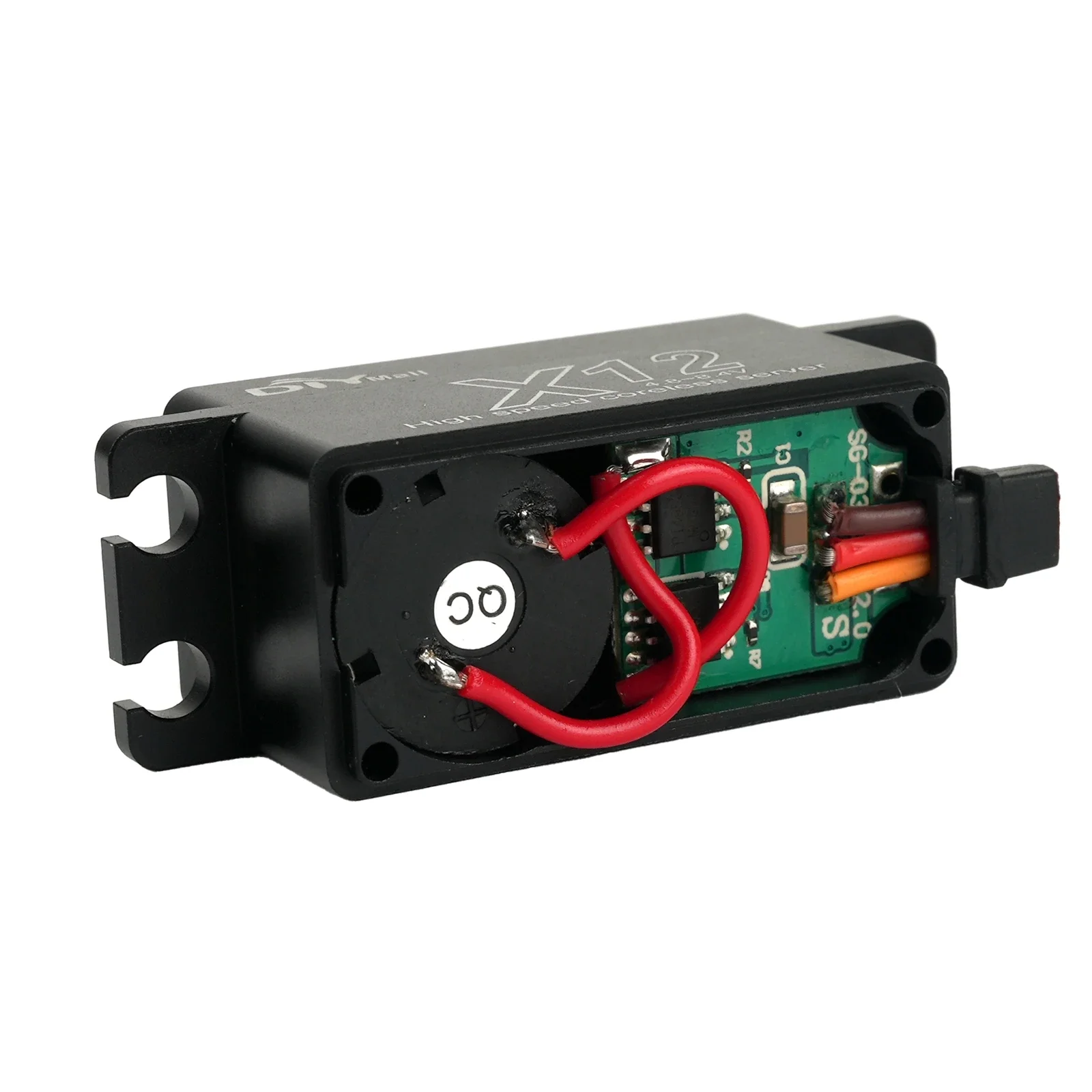 X12 Short Body Coreless Servo 12KG 25T Steering Arm Stainless Steel Gear Digital Full Metal Servo for 1/8 1/10 RC Model Car Boat