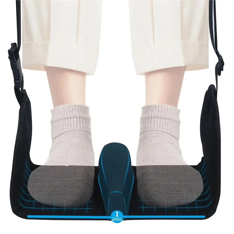 ABKO-Flugzeug-Fußstütze, Fußhängematte mit ergonomischem, abnehmbarem Fußteiler-Design, für Reisen