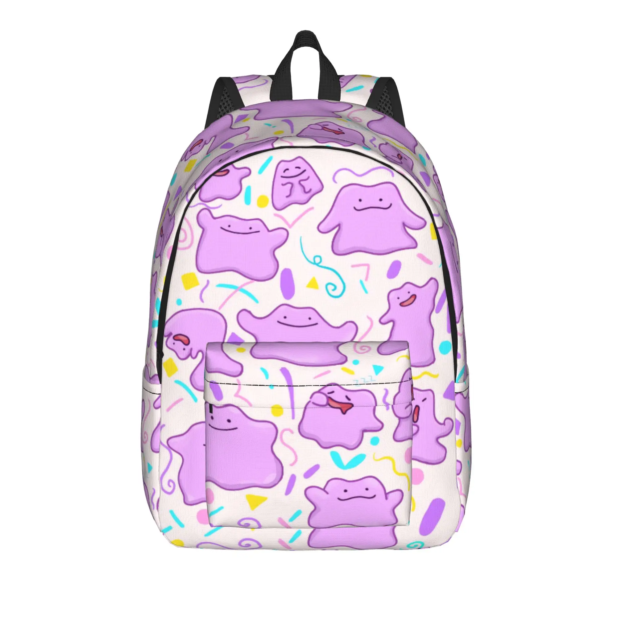 Dittoes Transform Purple blob Classical Backpack Outdoor Student Travel Imposter Cartoon Daypack Men Women Laptop Canvas Bags