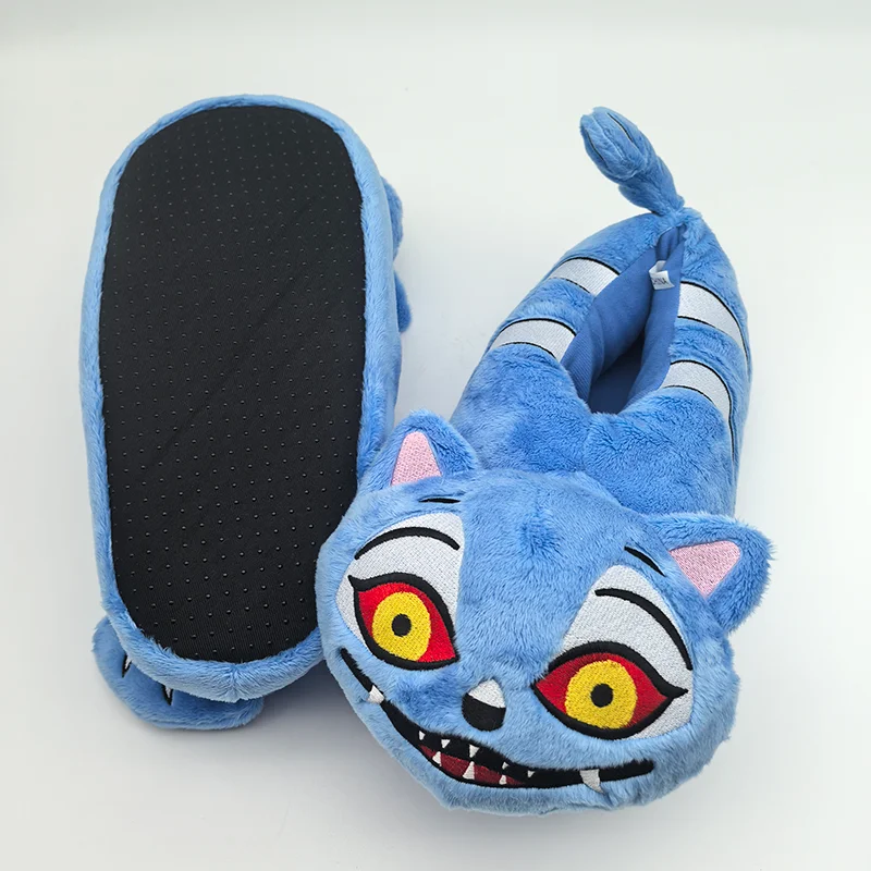 New KPop Demon Hunters Tiger Plush Slippers Warm Soft Stuffed Shoes Men Women House Slipper Winter Christmas Indoor Shoes