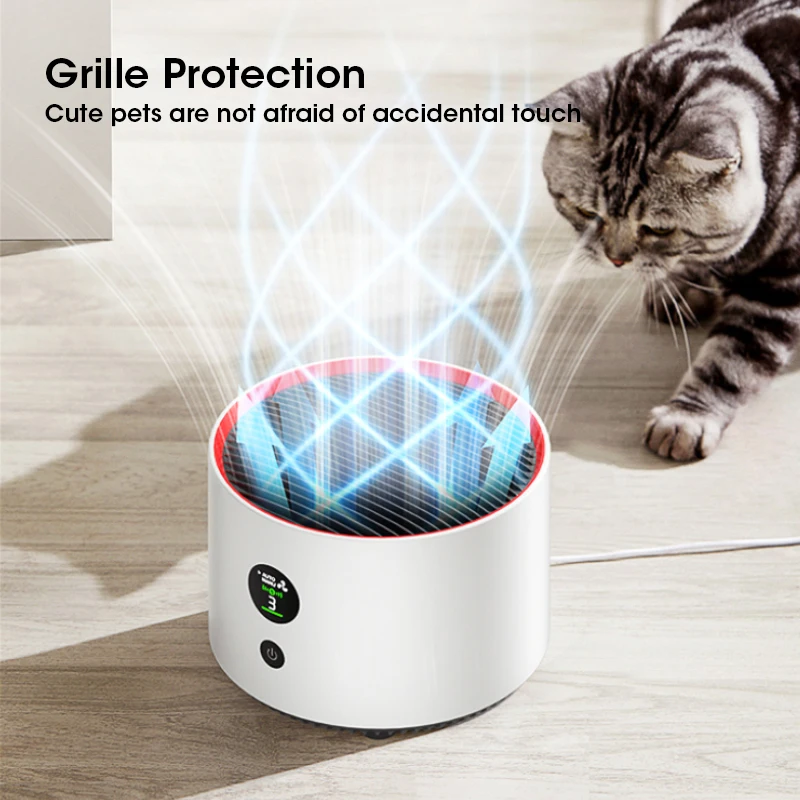 

Портативный настольный очиститель воздуха для дома с HEPA-фильтром, устранитель запахов, освежитель воздуха