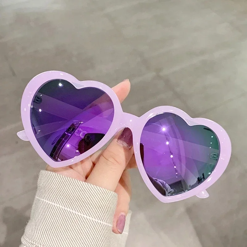 New Love Heart Shaped Polarized Sunglasses Women Fashion Cute Retro Vintage Gradient Sun Glasses UV400 Protection Unisex Eyewear