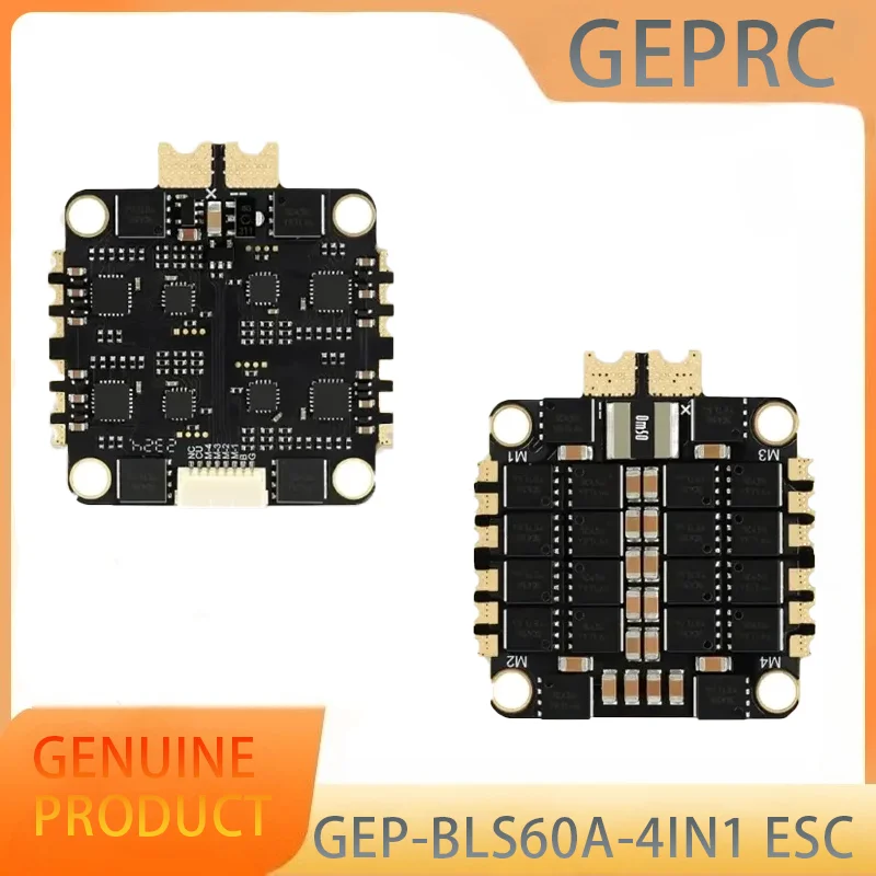 

GEPRC GEP-BLS60A 4IN1 ESC - 60A Brushless Electronic Speed Controller 2-6S LiPo BLHELI_S for FPV Racing Freestyle Quadc