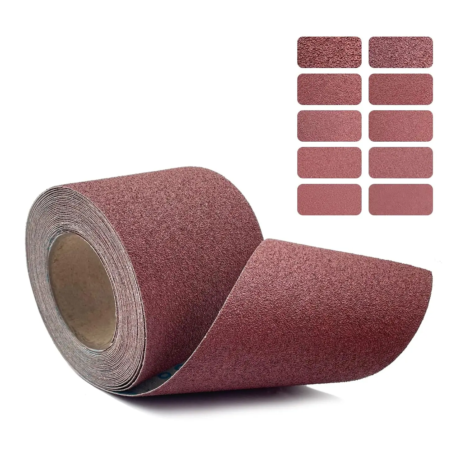 

60 Grit Emery Cloth Roll 4.5 Inch Wide 32.8 Ft Long (Equals 1/4 Sheet Sandpaper 71 Pcs) Abrasive Sandpaper Rolls for Metal