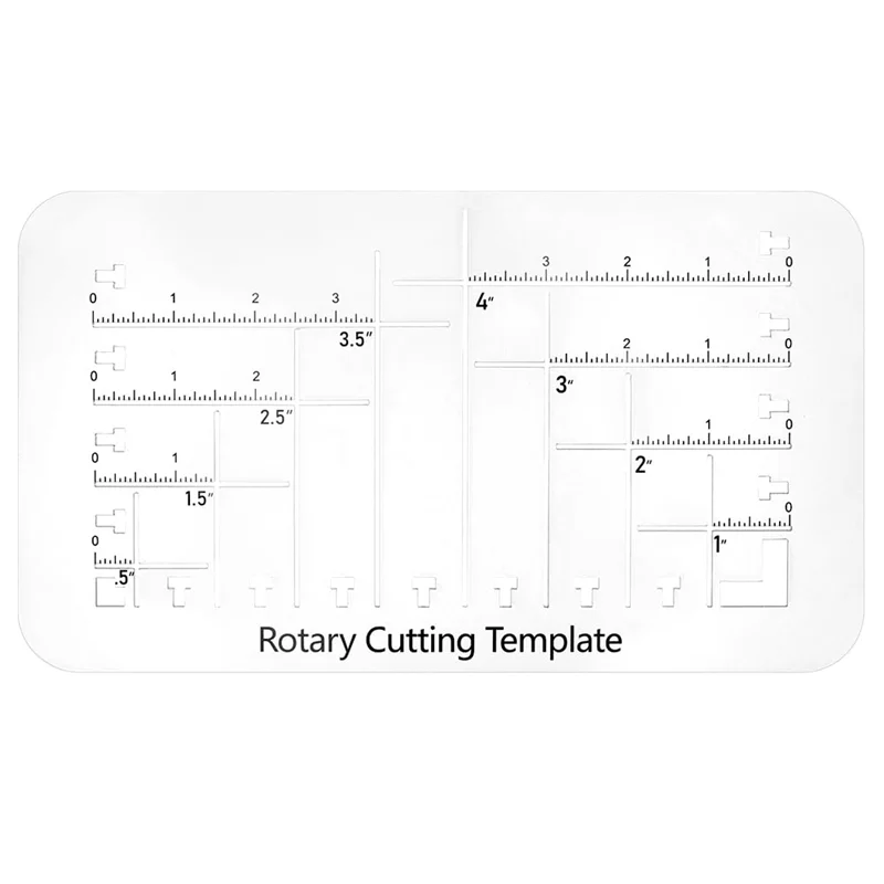 AT02-Boxy Bag Making Templates Acrylic Cutting Templates With Scale Bag Maker Boxed Bottom Cutting Template