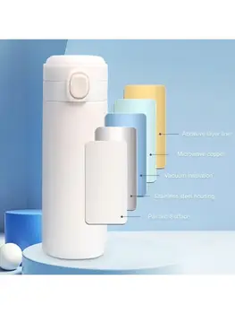 Nerezová ocelová chytrá termoska Taza Termica Garrafa Copo LED displej teploty termohrnek izolovaný 320ml 420ml 8 nejlepší prodej chytrý LED displej teploty šálku - №6