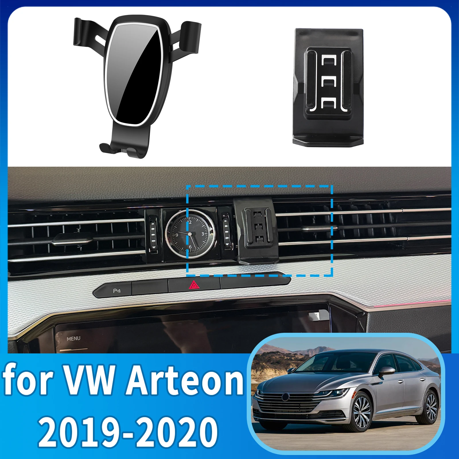

fit for VW Arteon 2019 2020 ​​Anti-Shake Screen Base Phone Holder Mount Stand ​​ Dedicated Car​​ accessoires