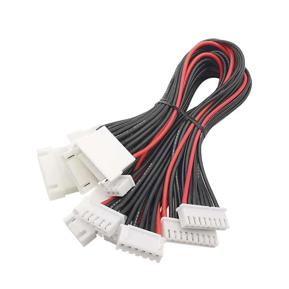 5Pcs XH 2.54mm JST Male to Female Connector 2S 3S 4S 5S 6S 7S 8S Lipo Balance Wire Extension Charged Cable Lead Cord