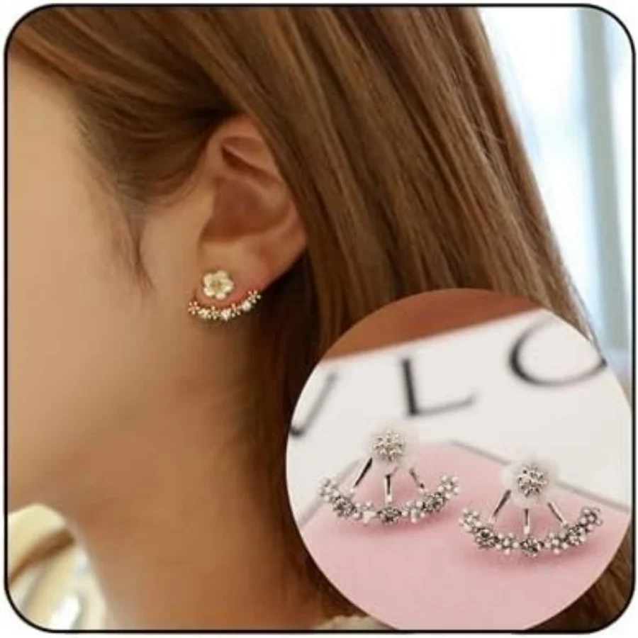 

Minimalist Alloy Stud Earrings 1 Pair 2*1.5cm Stylish Ear Decoration Accessories