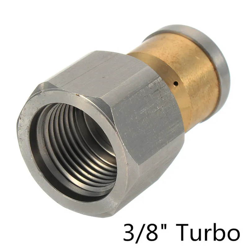 4000 PSI Sewer Jetter Nozzle Washer Button Nose Pressure Drain Hose Pipe Tap Spray Nozzle Pipe For Car Garden Cleaning Machine
