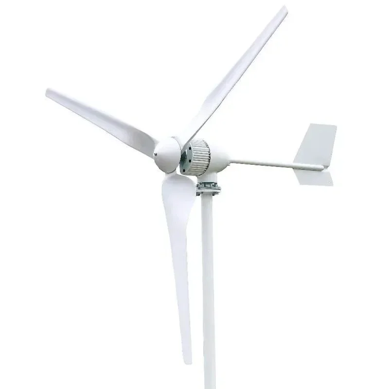 

1000W 24V 48V Horizontal Axis Wind Turbine 3 Blades Wind Generator Windmill for Home Low Start Wind Speed