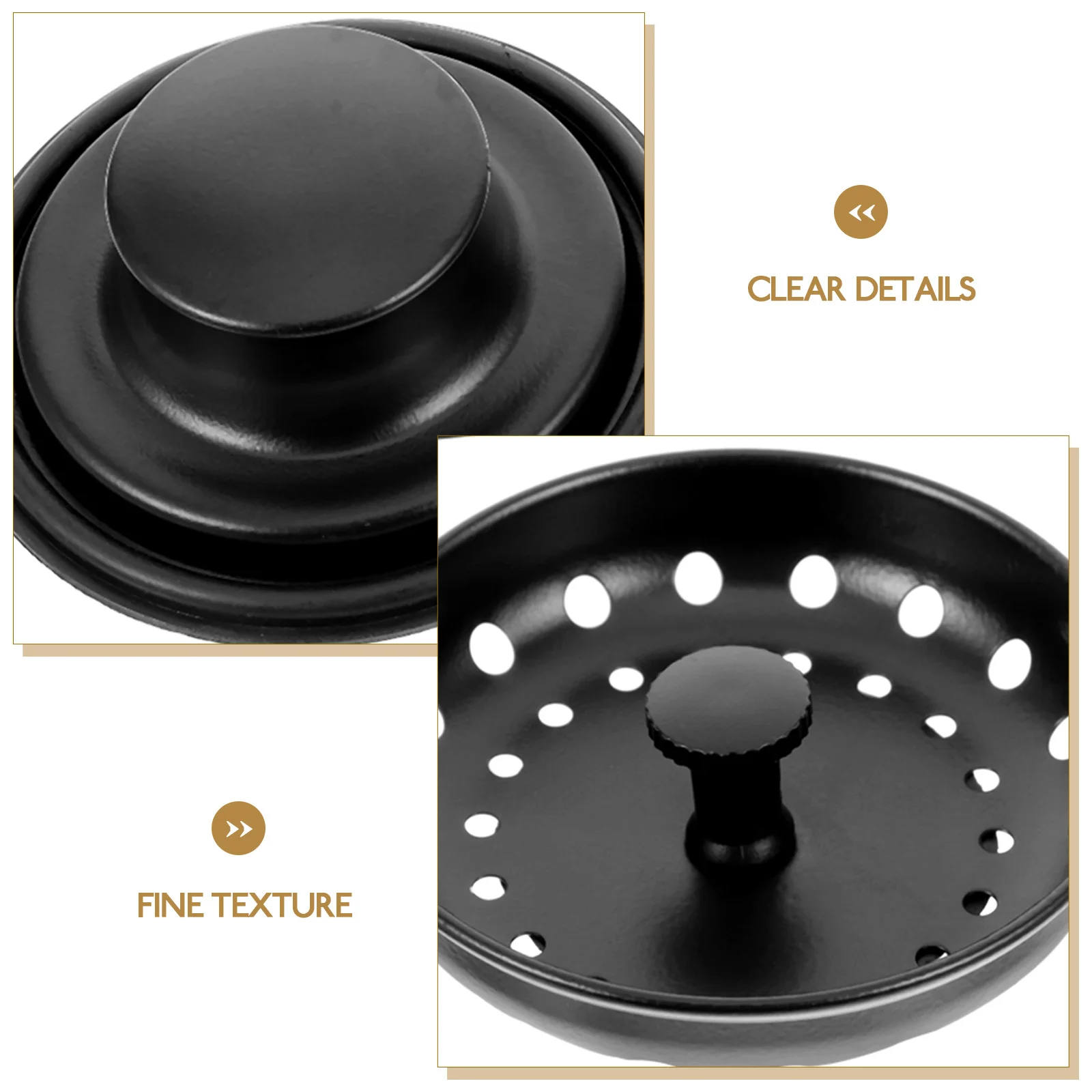 

1 Set Stainless Steel Drain Filter For Kitchen Anti-Clogging Sink Strainer Basket Rubber Base Easy Installation Durable Sink