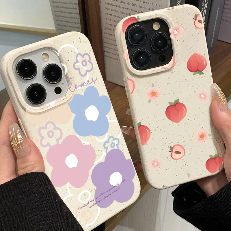 Little Daisy Flowers Case For iPhone 15 Pro Max Cases iPhone 11 14 Pro Max 12 13 XR X XS 7 8 Plus 15Pro Cases Phone Bumper Cover