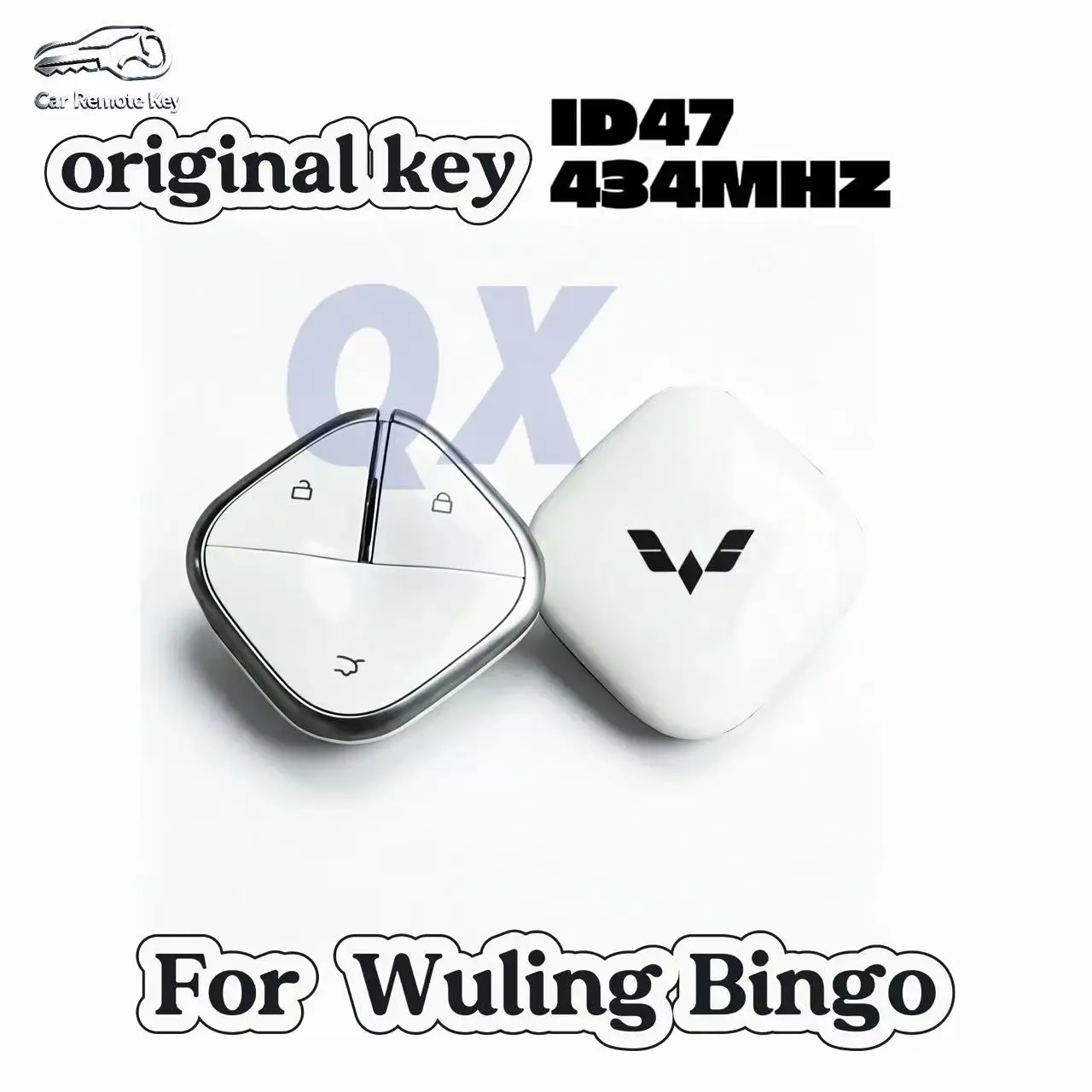 Smart Remote Key and shell Compatible For Wuling Bingo PRO New Energy Vehicle,ID4A 434MHZ