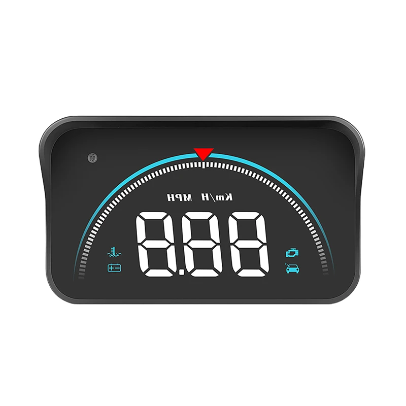 M8 سيارة HUD رئيس يصل العرض obd2 السرعة الزائدة تحذير السيارات الإلكترونية درجة حرارة الماء LED جهاز عرض رقمي الزجاج الأمامي #3