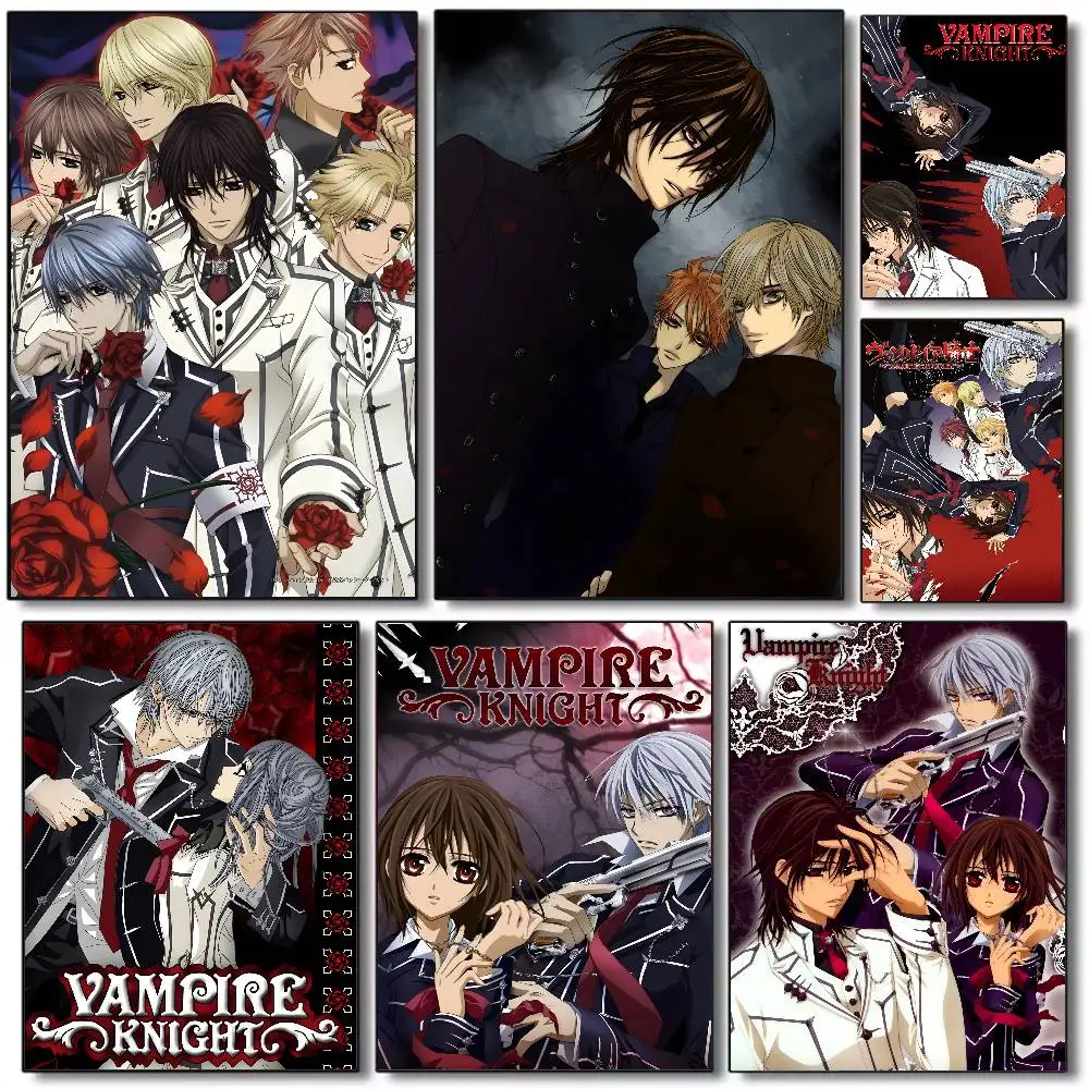 Vampire Knight Classic Vintage Poster HD Art Sticky Wall Wasserdicht Zuhause Wohnzimmer Schlafzimmer Bar Ästhetische Dekoration