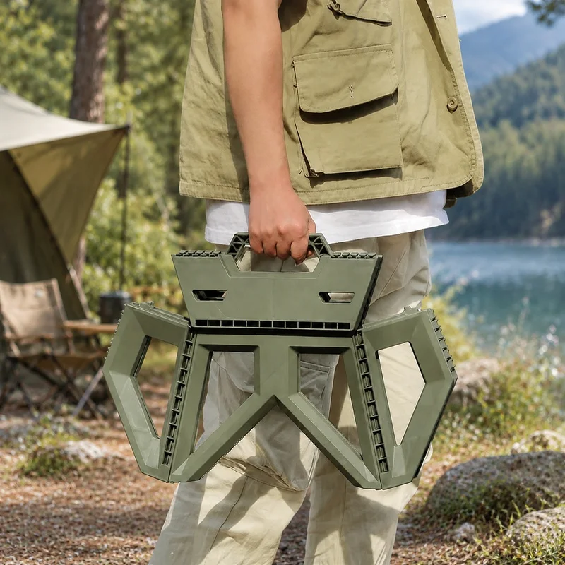 Portable Lightweight Folding Chair for Outdoor Activities - Durable, Stable Seat for Camping, Fishing, and Beach Trips