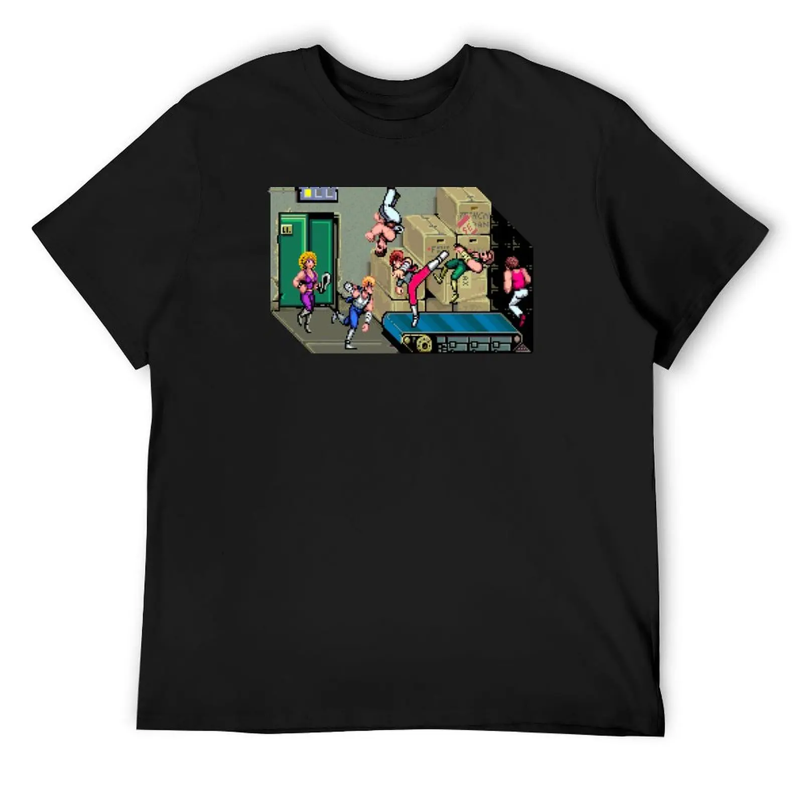 Double Dragon Conveyor Belt Brawl T-Shirt shirts graphic tee vintage t shirts plus size men clothing