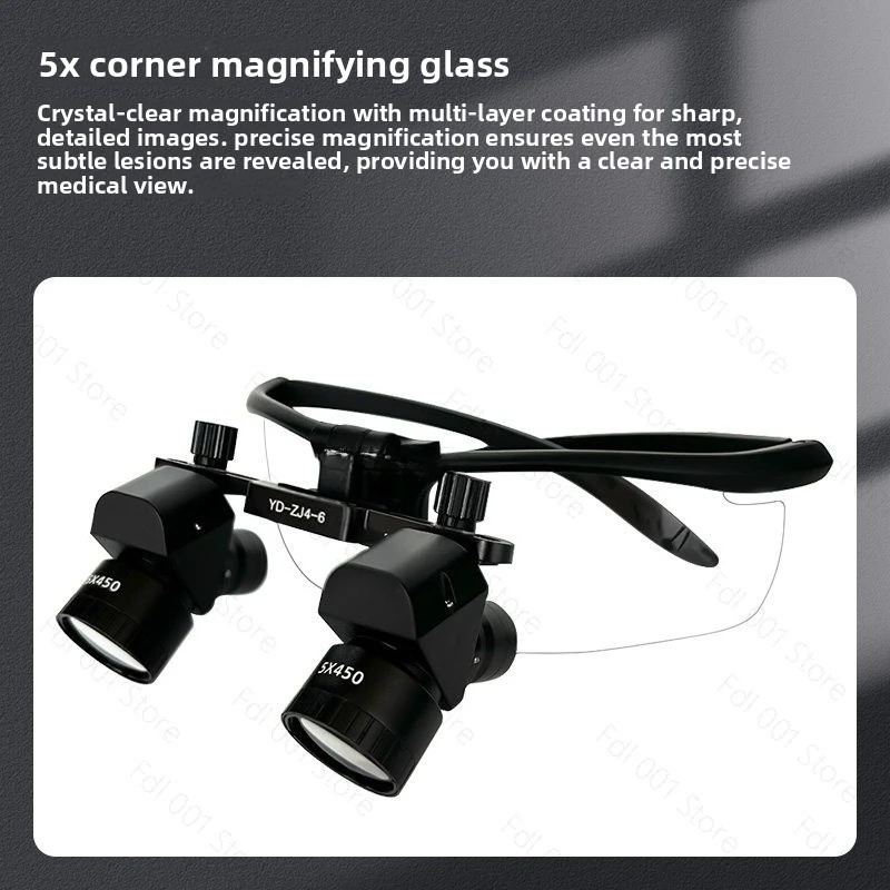 Loupes médicales, loupes chirurgicales dentaires avec monture pour ORL, orthopédie, ophtalmologie, lunettes