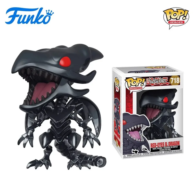 

Funko POP Original Yu-gi-oh! Red-Eyes B. Dragon 718 Action Figure Toys for Boys Girls Kids Gift Collectible Model Ornaments