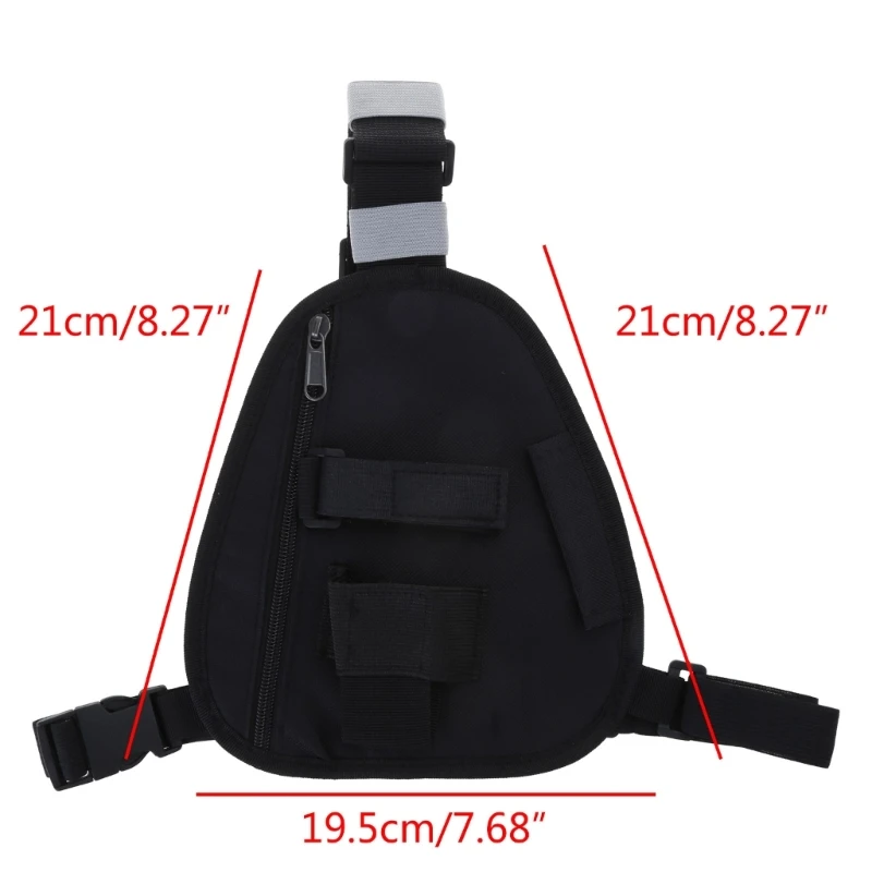 Tactical Harness with Adjustable Strap for UV5R UV82 Walkie-Talkie Two Way Radio Shoulder Chest Front Pack Pouch-Holster