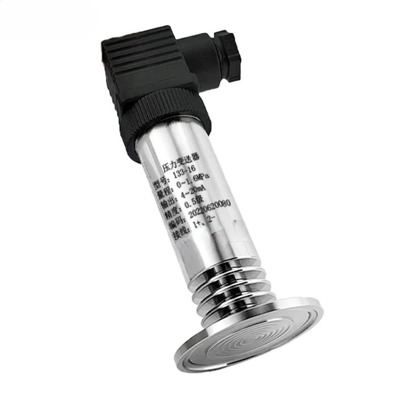 

High temperature isolation flat film pressure transmitter clamp 50.5mm quick installation sanitary pressure level sensor