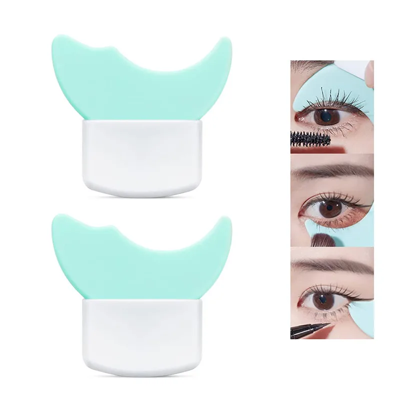 Mascara Shield Applicator Multifunctional Silicone Brush Lash Stopper Eyeliner Applicator Eye Makeup Tool for Eyelashes baffle