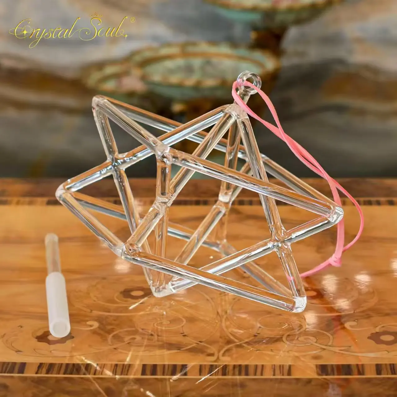 

Crystal Soul Sacred Clear Crystal Merkaba Sound Therapy Instrument Crystal Pyramid