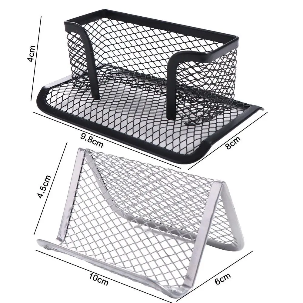 Display Bracket Mesh Card Metal Holder Metal Mesh Durable Business Card Display Stand Creative Metal Name Card Display Holder