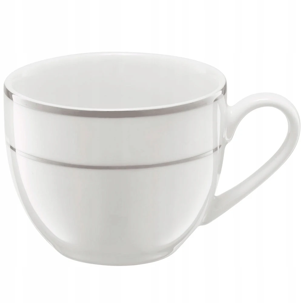 Tasse en porcelaine Ambition avec anse, blanche, 220 ml