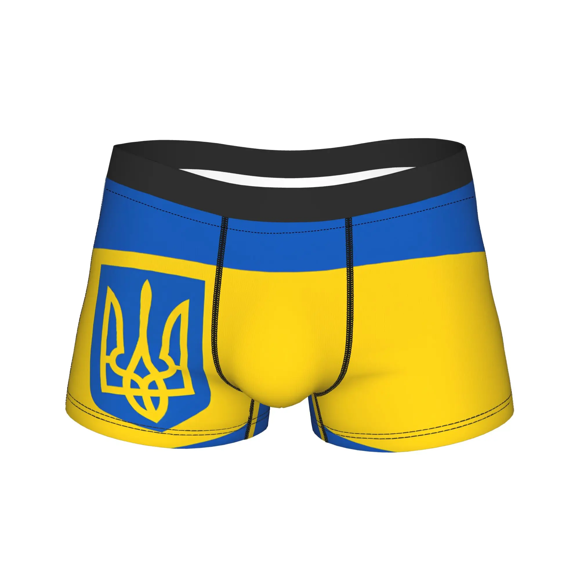 Ukraine Presidential Flag  Shorts Briefs  Underwear Quality Men's Breathable Boxershorts Printed Plus Size Panties