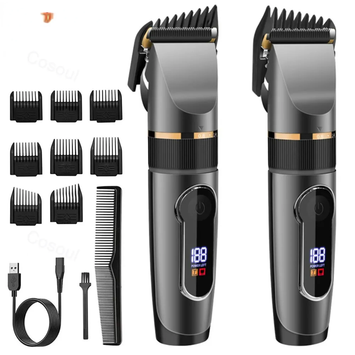 Cortadora de pelo y recortadora de barba profesional de precisión para hombres - Máquina para cortar cabello de marido de alta calidad - Trimme de peluquero premium