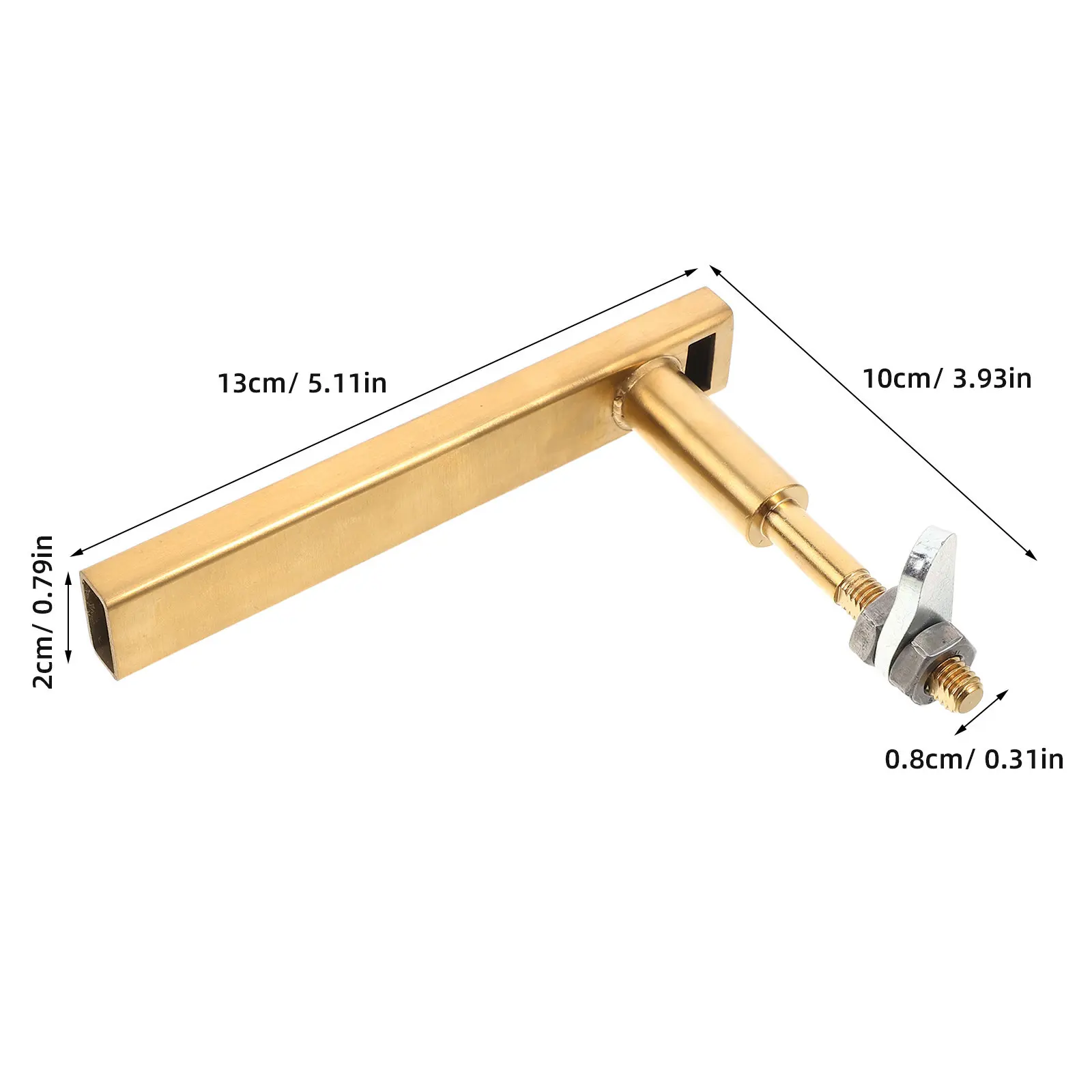 L Shaped Stove Door Handle Stainless Steel Heavy Duty Fireplace Replacement Pull Wood Stove Oven Door Hardware Heating Furnace
