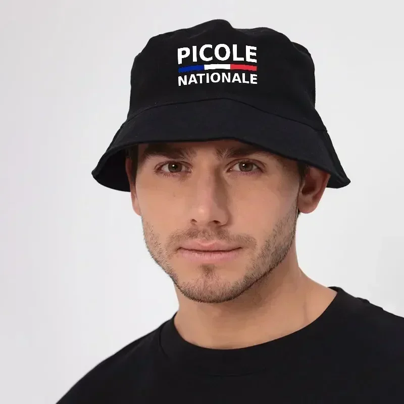 Picole Nationale Reversible Bucket HatS Men Women Cotton Fisherman Cap Unisex Outdoor Sport Activities Panama Bob Chapeau