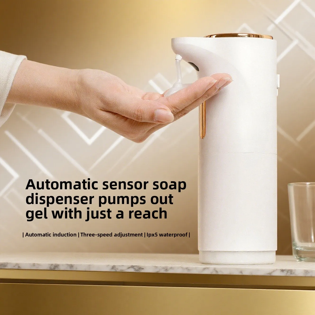 

Fully Automatic Intelligent Sensing Foam Soap Dispenser Wall-mounted Contactless Hand Sanitizer Machine USB Charging