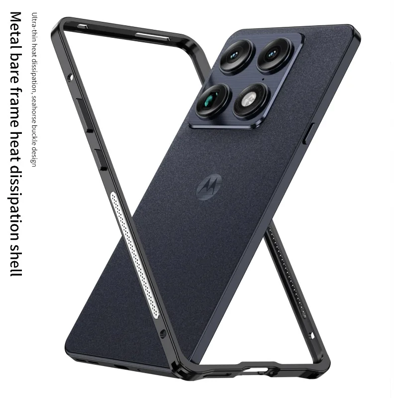 Odpinana metalowa, ultracienka obudowa ochronna do Motorola Signature 5G, metalowa ramka, odporna na wstrząsy osłona, bumper do Moto X70 Air Pro — zdjęcie produktu 2