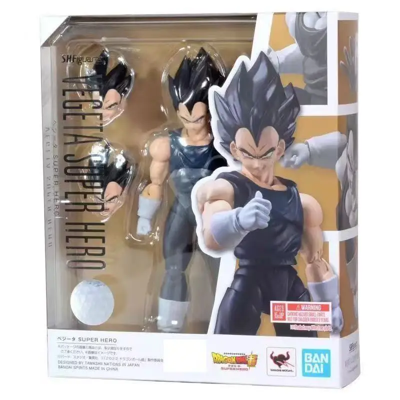 

In Stock Bandai S.H.Figuarts Dragon Ball Super Hero Vegeta Action Figure, Anime Model, Birthday Gift for Boyfriend