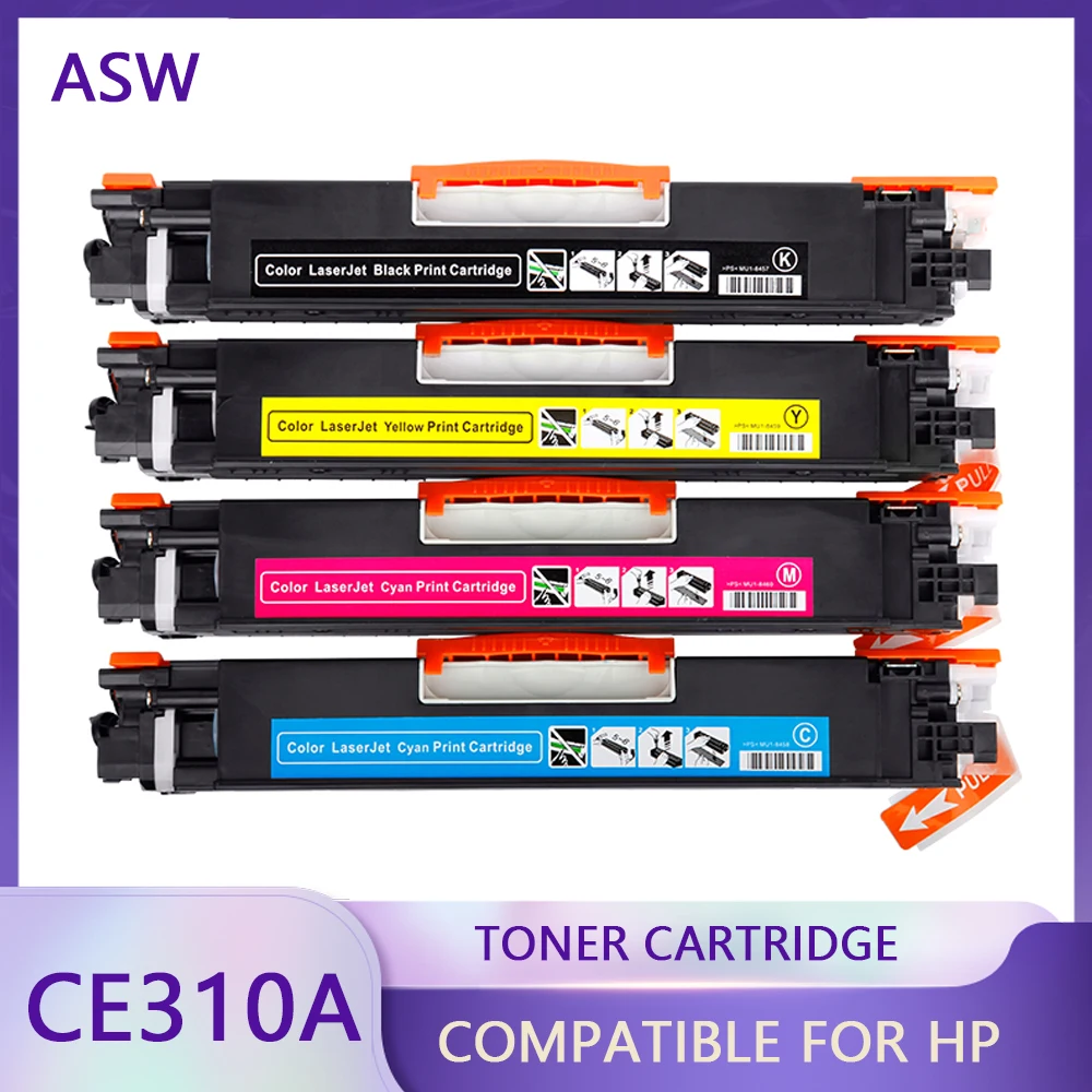 CE310 CE310A -313A 126A 126 Compatible Color Toner Cartridge For HP LaserJet Pro CP1025 M275 100 Color MFP M175a M175nw Printer